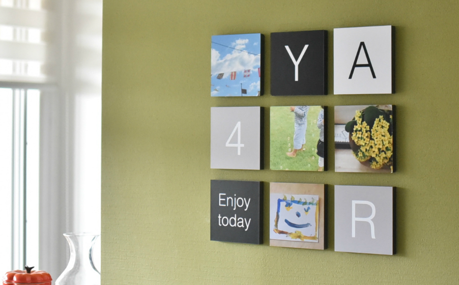 そのまま飾れる！わが家のフォトパネル